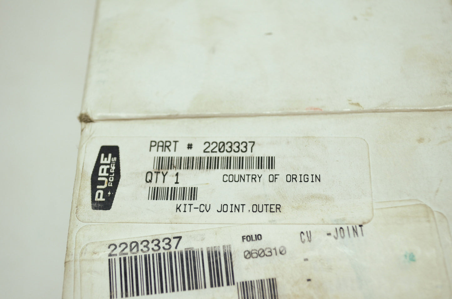 OEM Polaris 2203337 Outer CV Joint Kit NOS