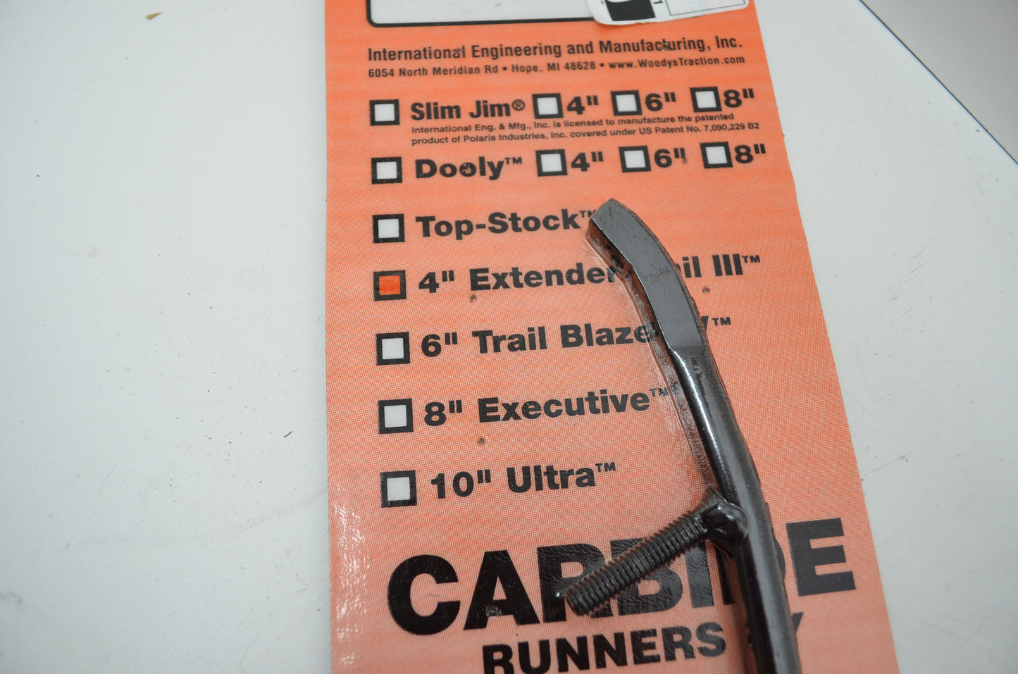 Woodys Extender Trail III Flat-Top Carbide Runners 4 Inch NOS