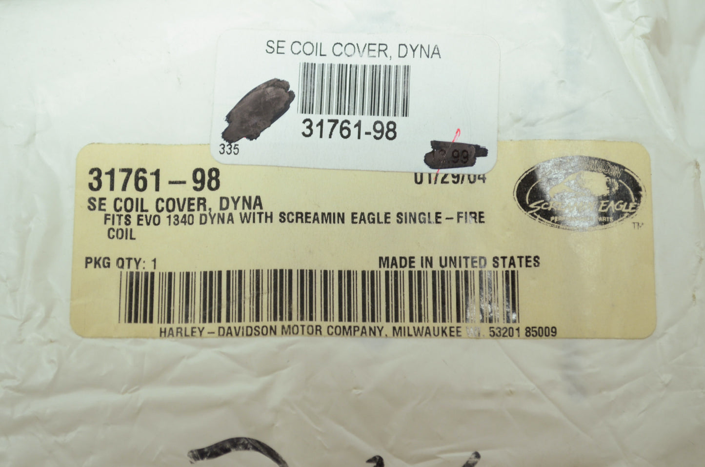 Screamin Eagle Coil Cover Dyna NOS