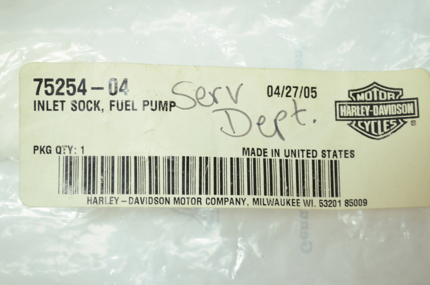 Fuel Pump Strainer NOS