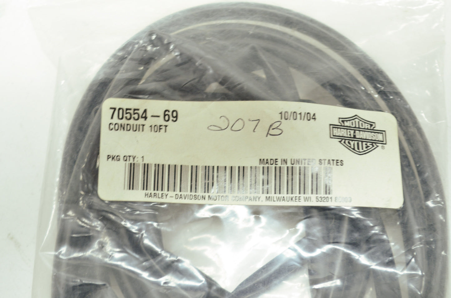 Black Vinyl Conduit 10FT 41-80 FL FLH Classic Qty 10 NOS