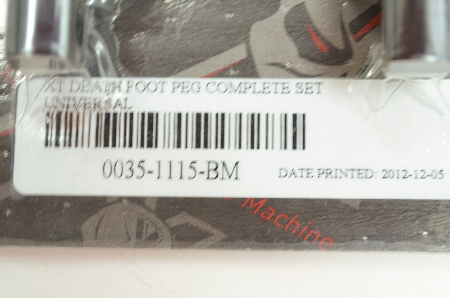 Universal Death Foot Peg Kit NOS