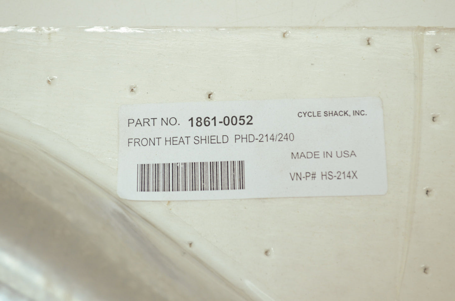 Front Heat Shield NOS