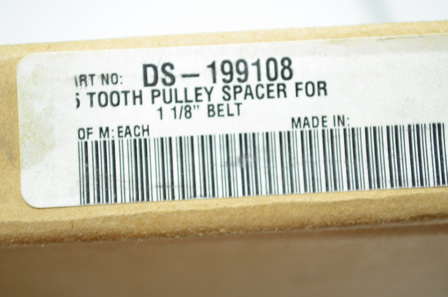 Pulley Spacer Ring For 1 1/8' Belt NOS
