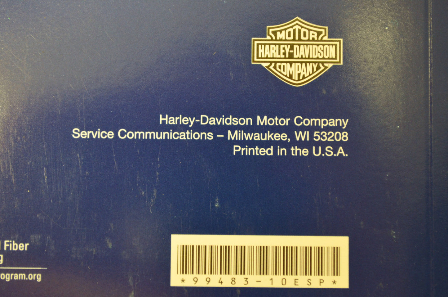 FLT Police Model 2010 Service Manual NOS