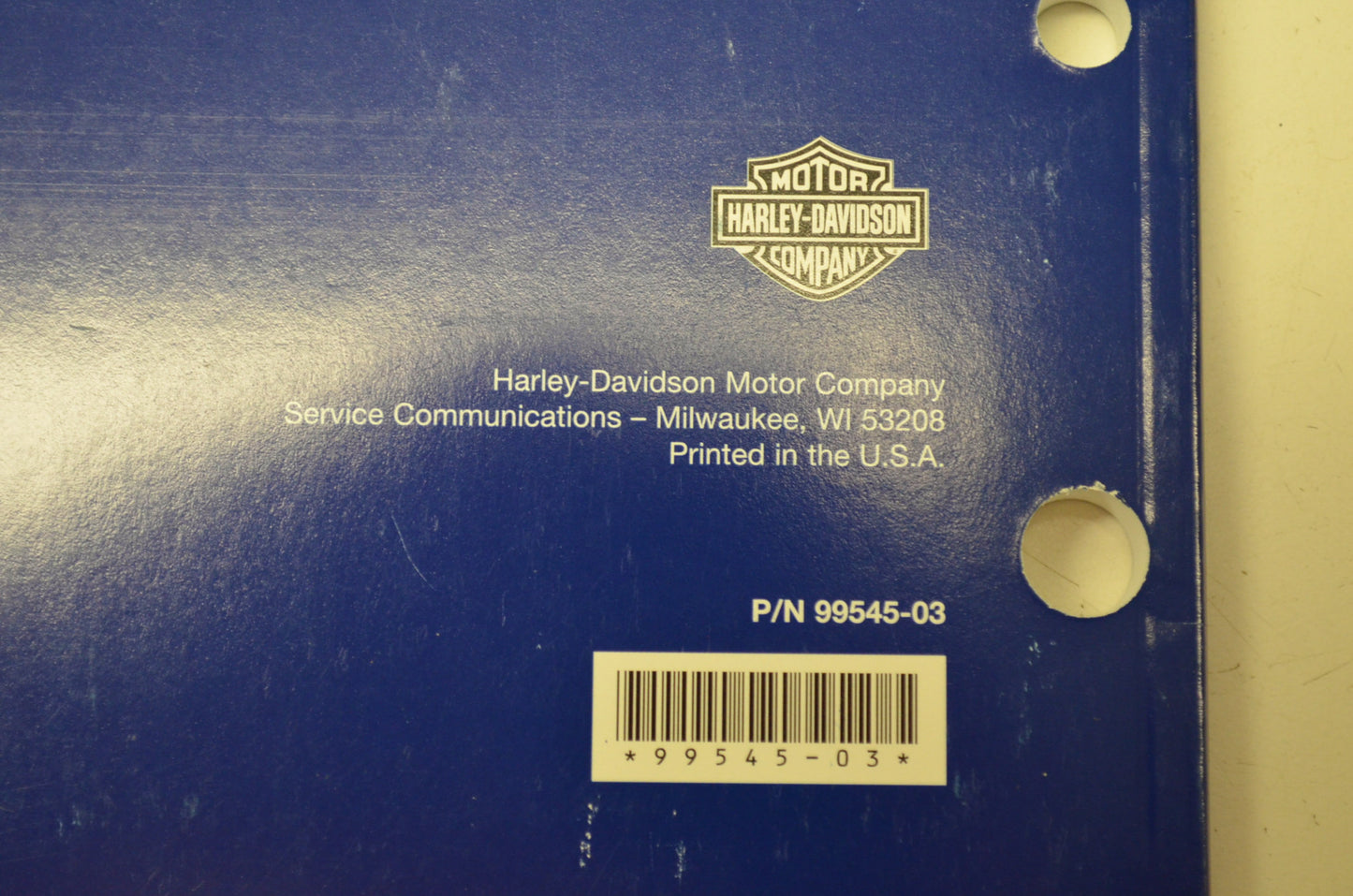 2003 FLT Police Model Parts Catalog NOS