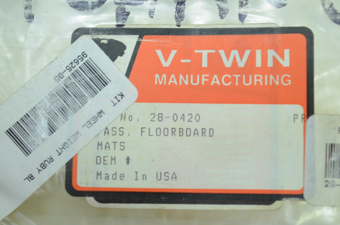 NEW V-Twin Harley Davidson Floorboard Mat Set 28-0420 NOS