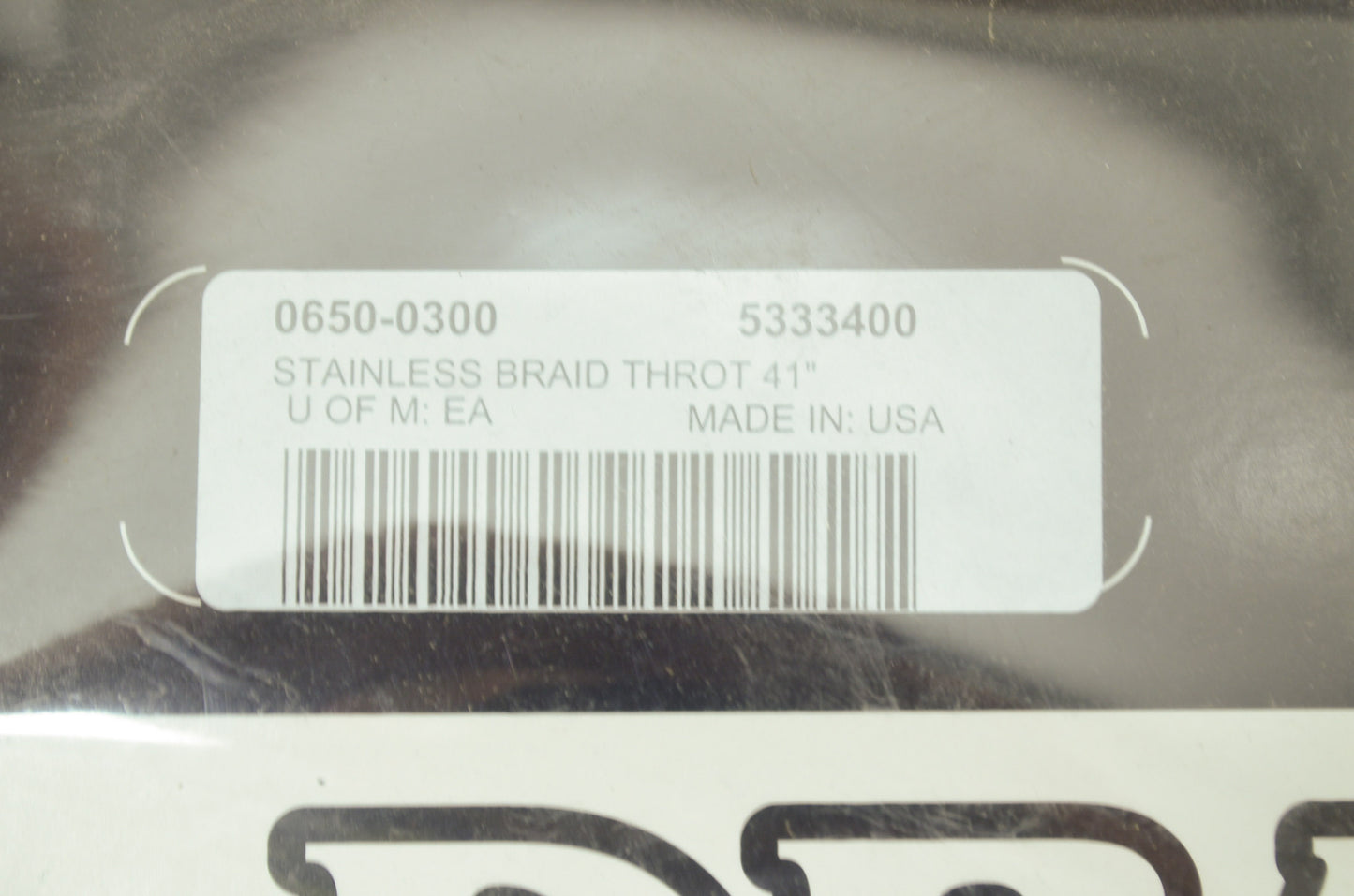 41' Braided Throttle Cable 04-07 Harley Road King NOS