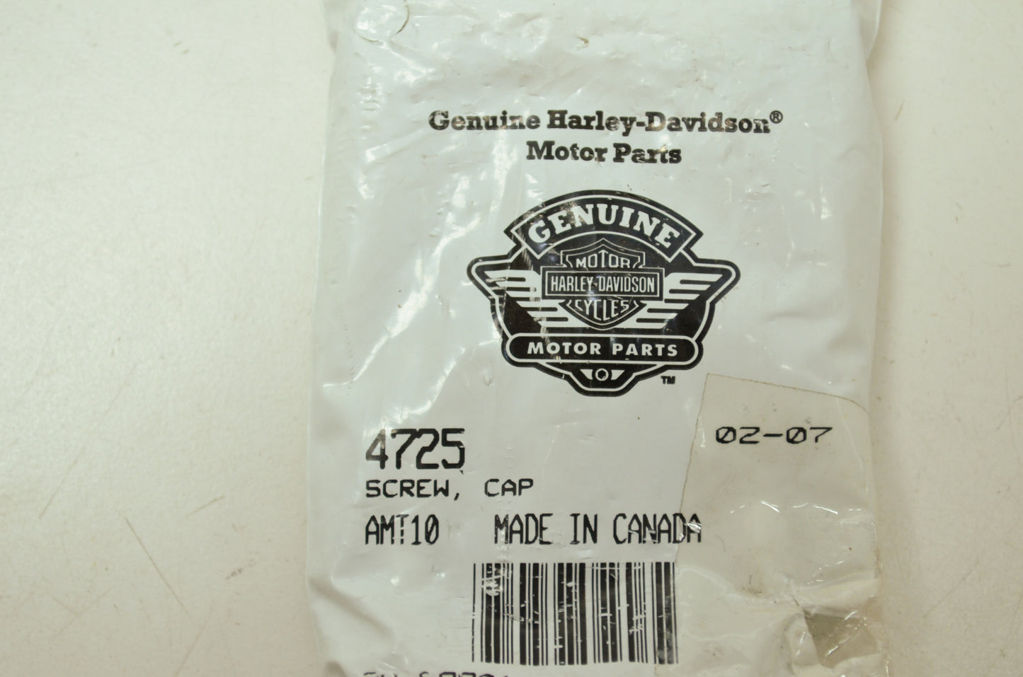 OEM Harley-Davidson 4725 Cap Screw Qty 8 NOS