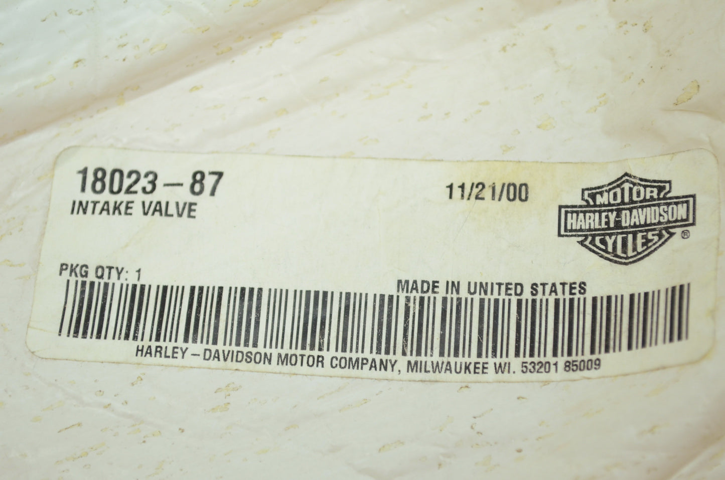 Intake Valve NOS