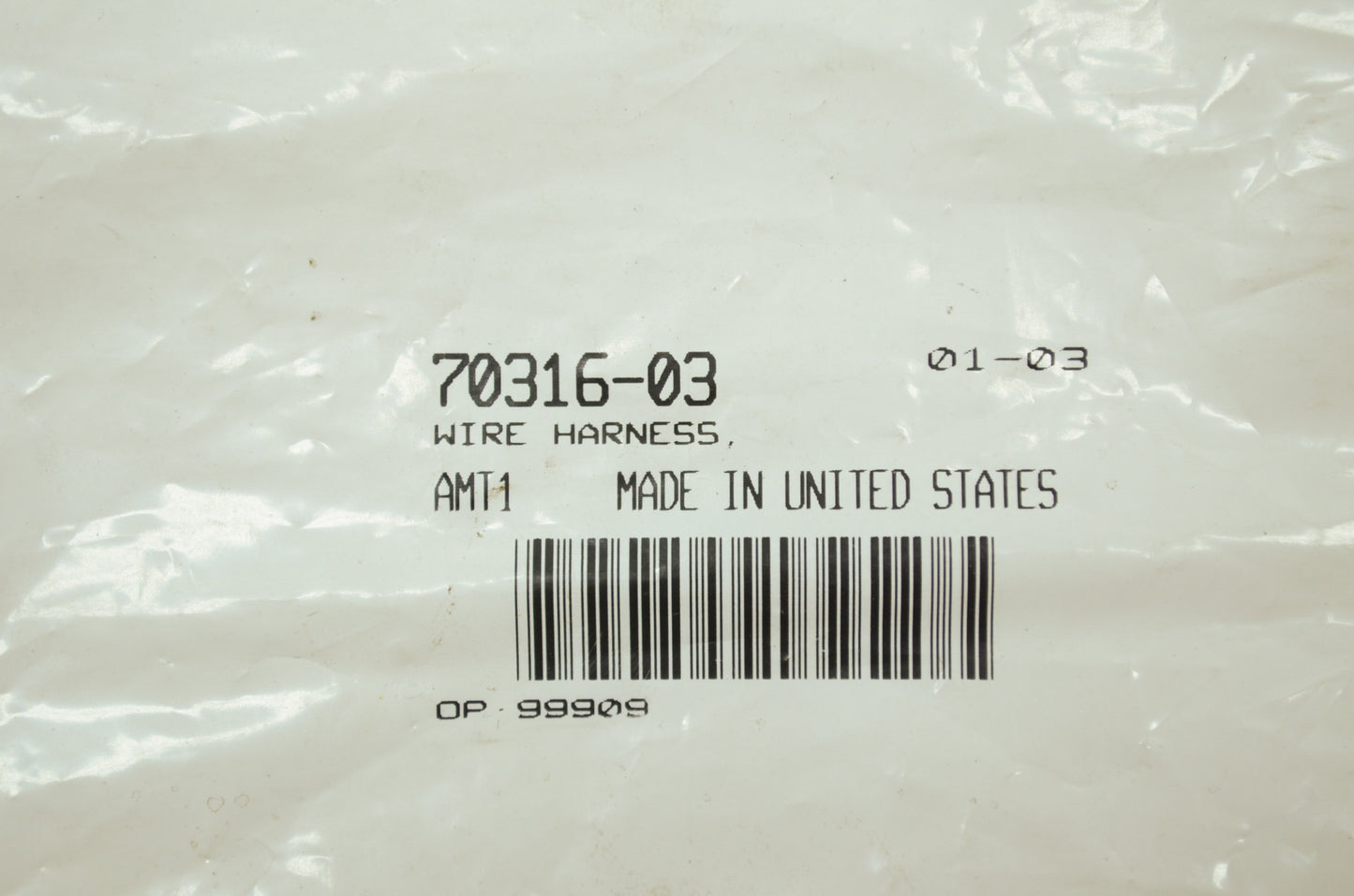 License Plate Frame Wiring Harness NOS
