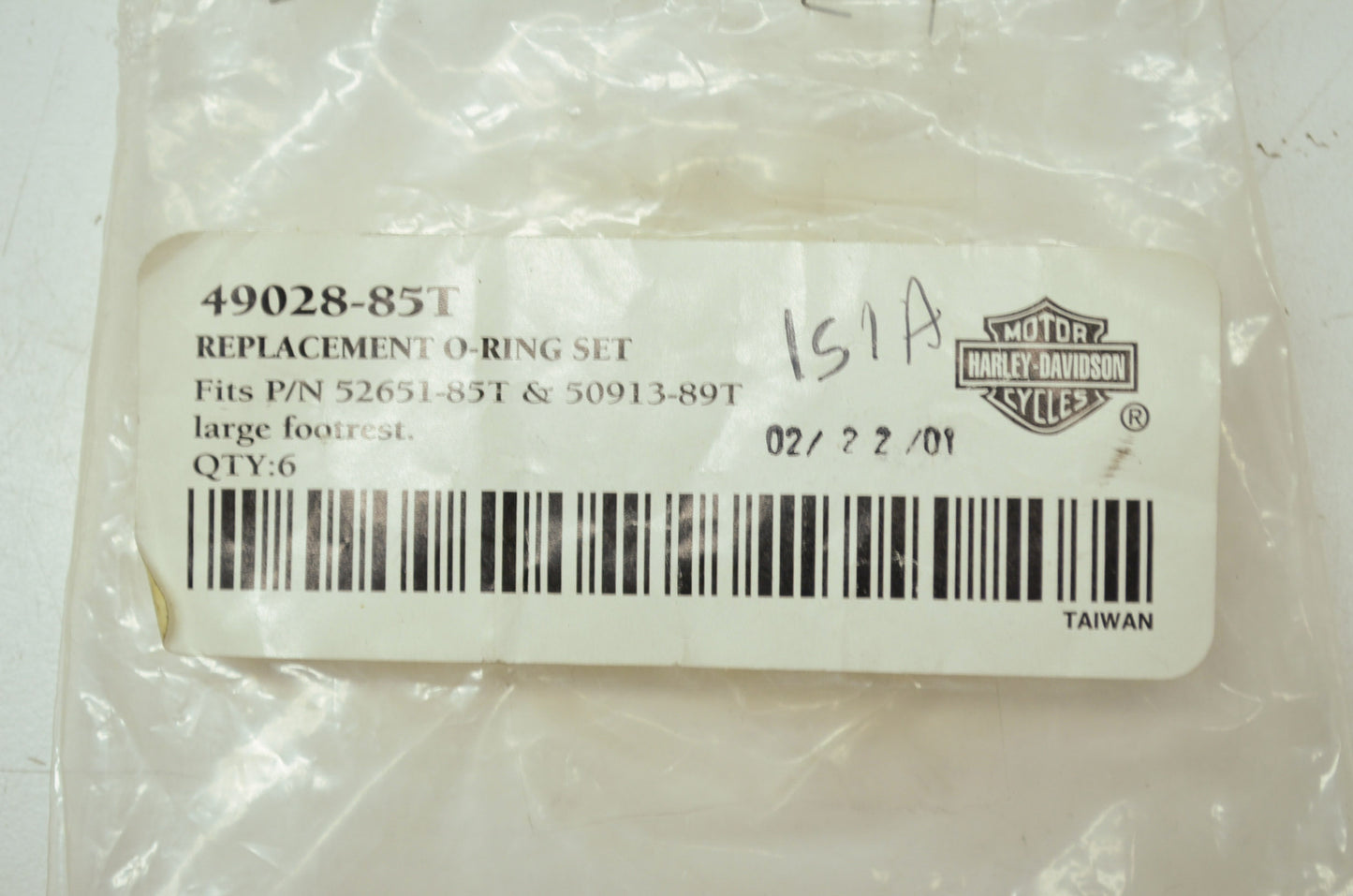OEM Harley-Davidson 49028-85T O-Ring Set Qty 10 NOS