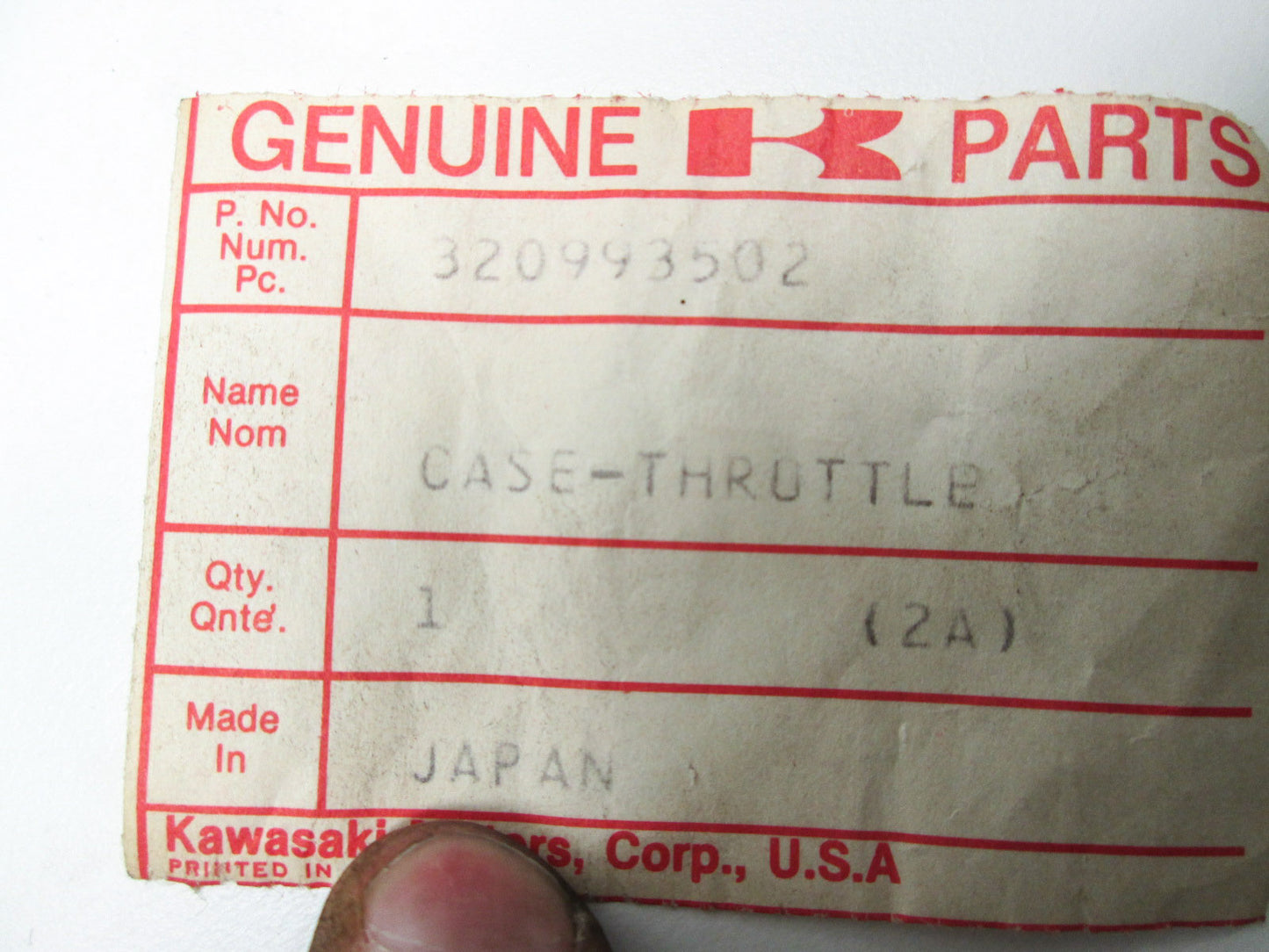 NEW OEM Kawasaki Throttle Case Astro Invader Intruder Inviter Intercepter 32099-