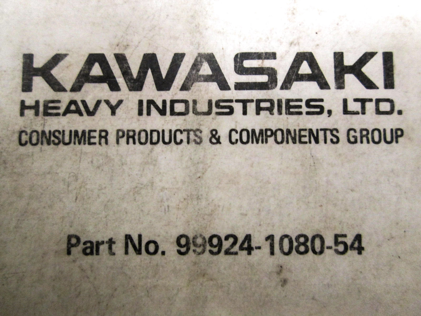 OEM Kawasaki 99924-1080-54 Service Manual Supplement KL650A