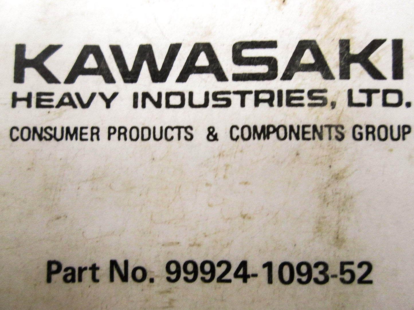 OEM Kawasaki 99924-1093-52 Service Manual Supplement EL250B/E