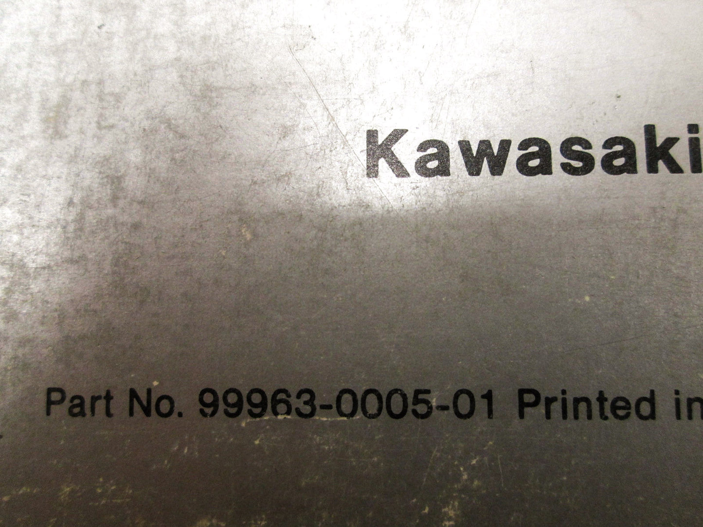 OEM Kawasaki 99963-0005-01 Service Manual Supplement KZ1000C1A