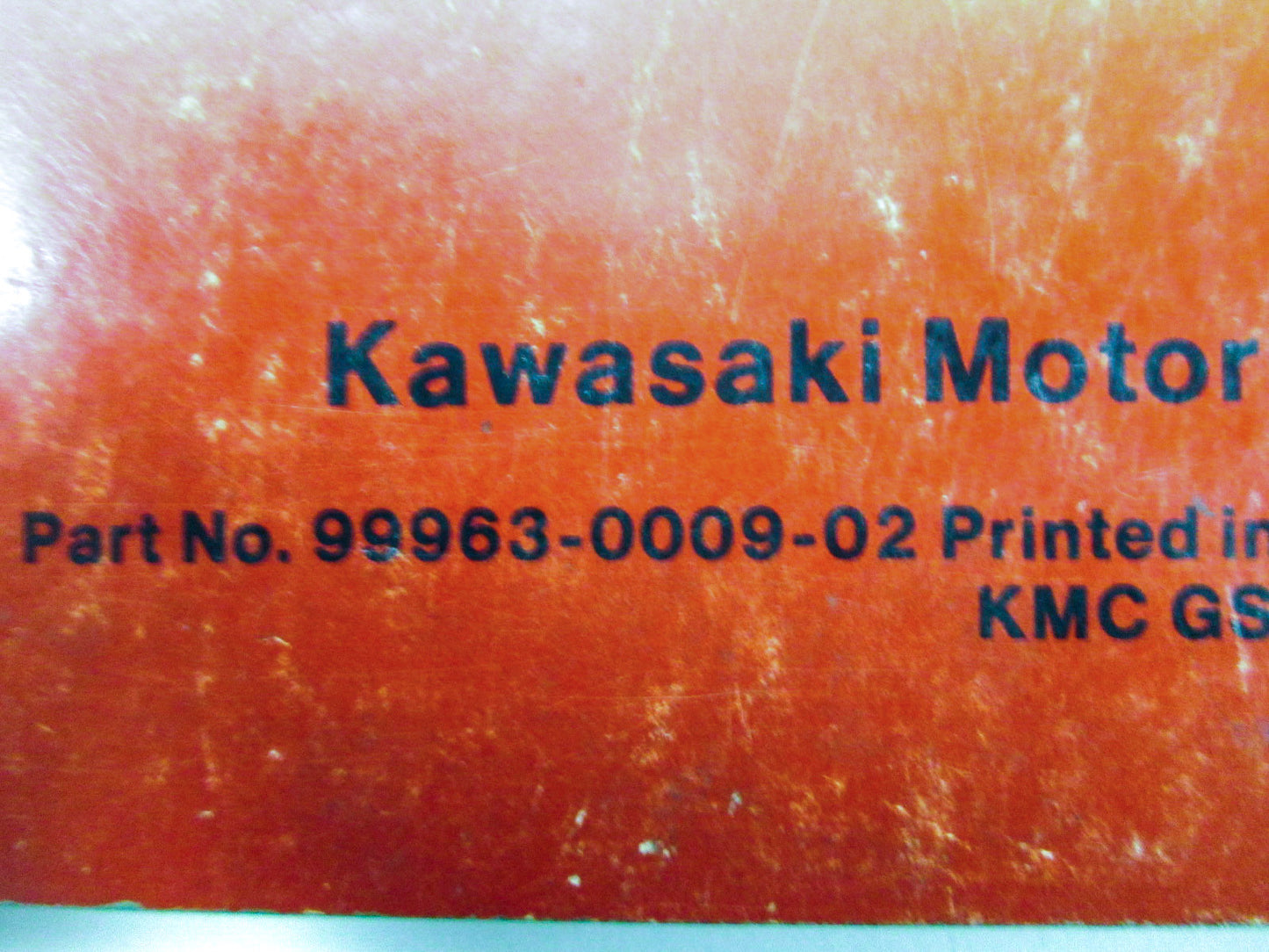 OEM Kawasaki 99963-0009-02 Service Manual KV75/MT1