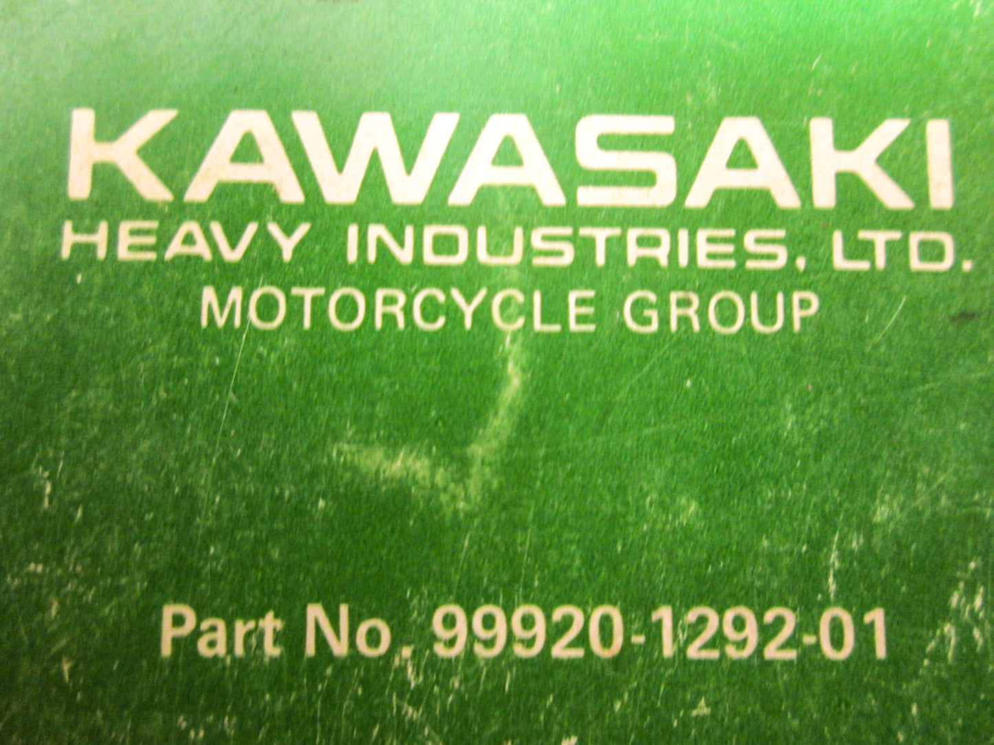 OEM Kawasaki 99920-1292-01 Owner's & Service Manual KDX200A3