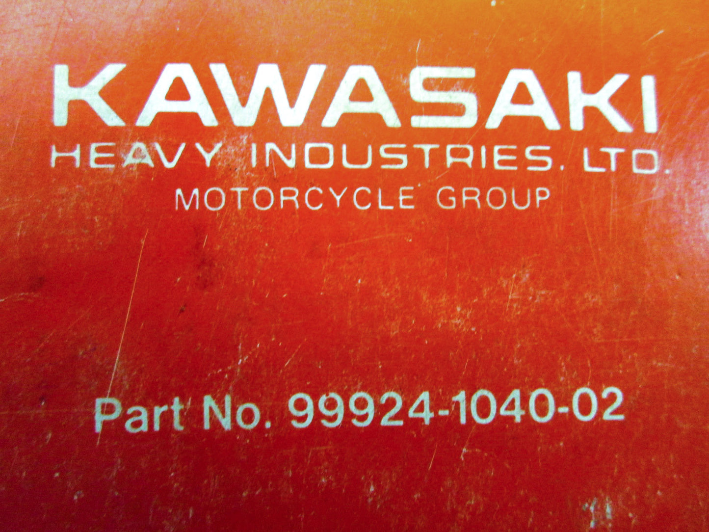 OEM Kawasaki 99924-1040-02 Service Manual Supplement ZX550