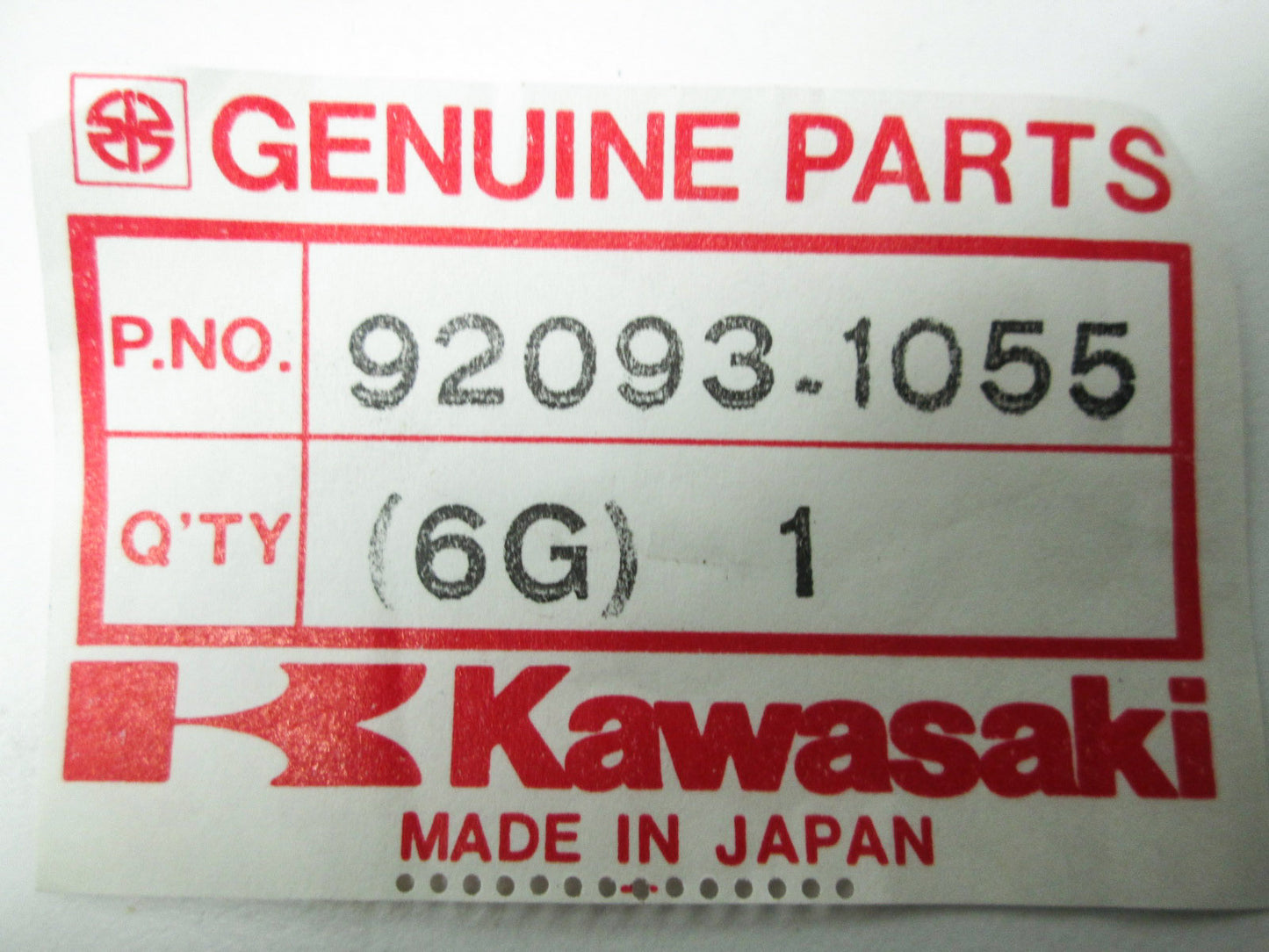 OEM Kawasaki 92093-1055 Intake Silencer Seal NOS