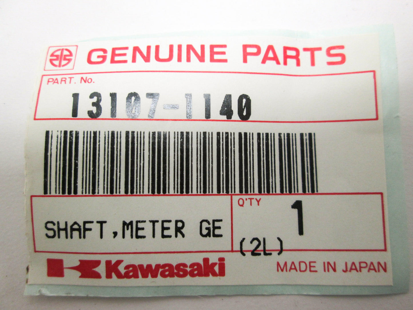 OEM Kawasaki 13107-1140 Meter Gear Shaft NOS
