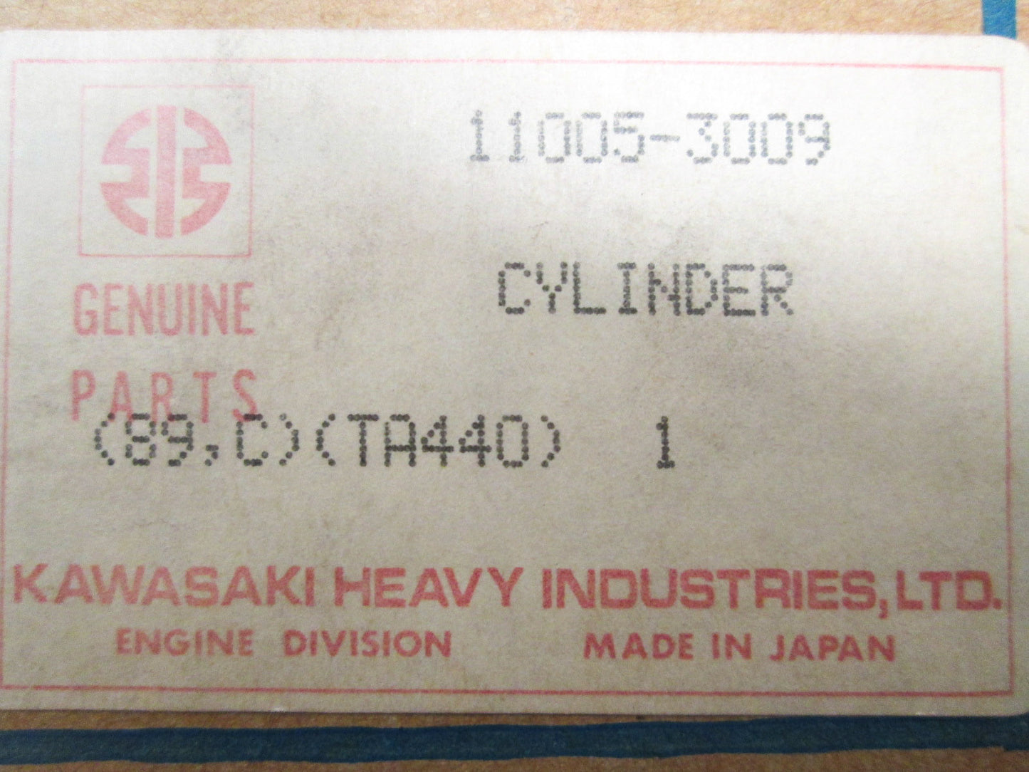 NEW OEM Kawasaki Cylinder 1978-1981 Intruder 440 F/C 11005-3009 NOS