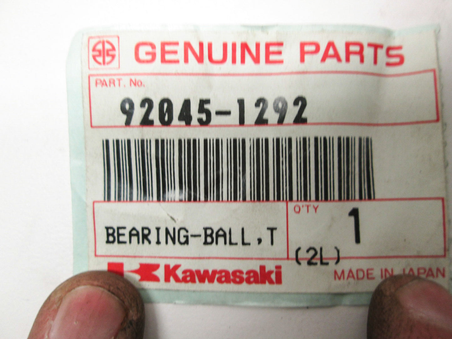 OEM Kawasaki 92045-1292 Ball Bearing TMB306JR NOS