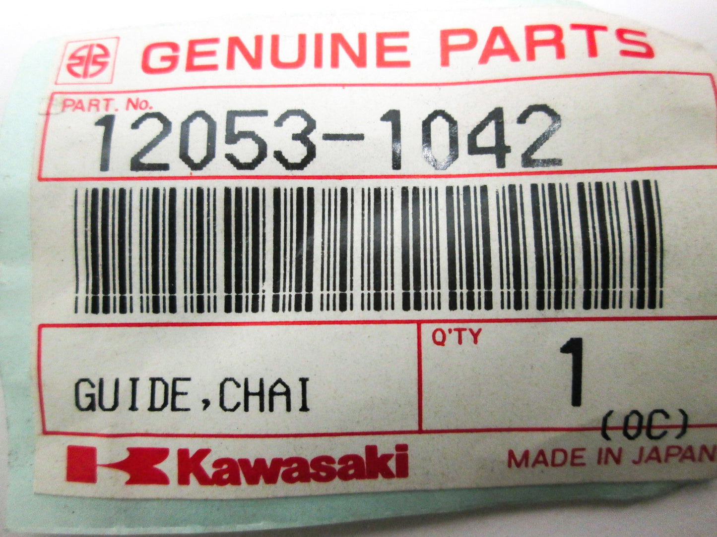 OEM Kawasaki 12053-1042 Rear Chain Guide NOS