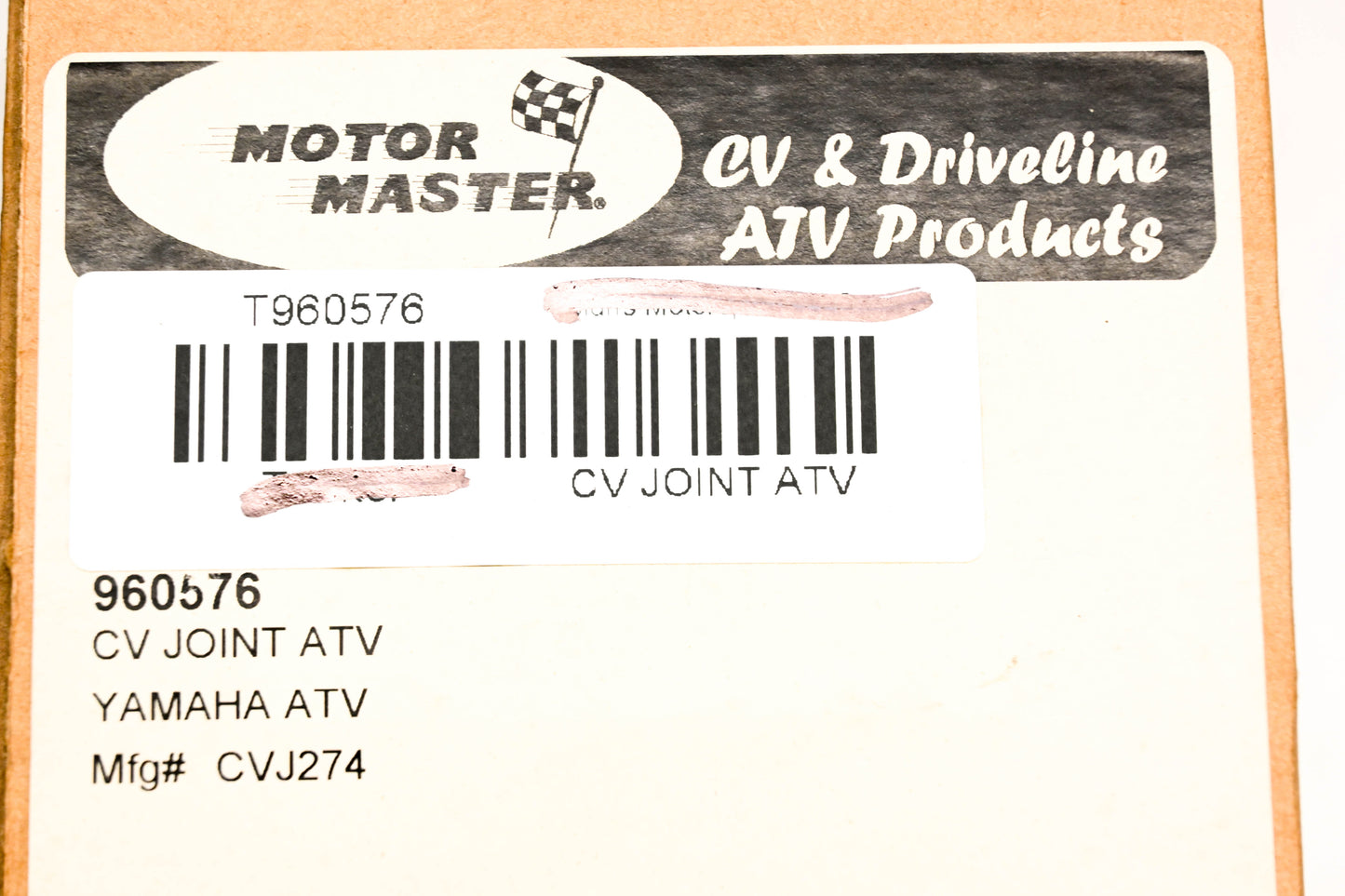 Motor Master CVJ274 CV Joint ATV NOS