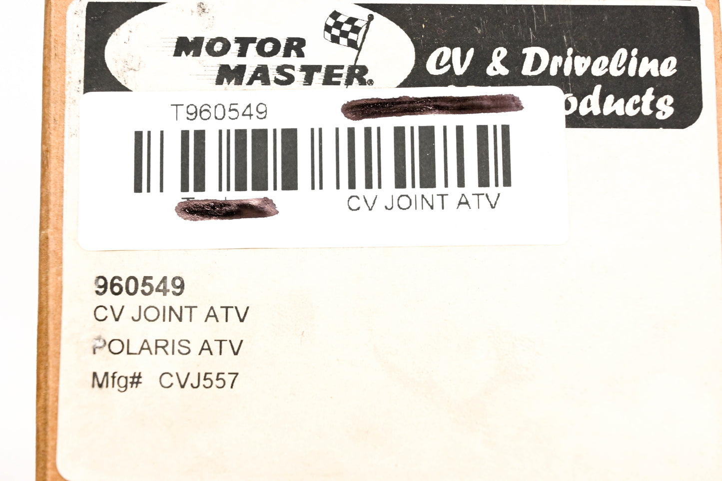 Motor Master CVJ557 CV Joint ATV NOS