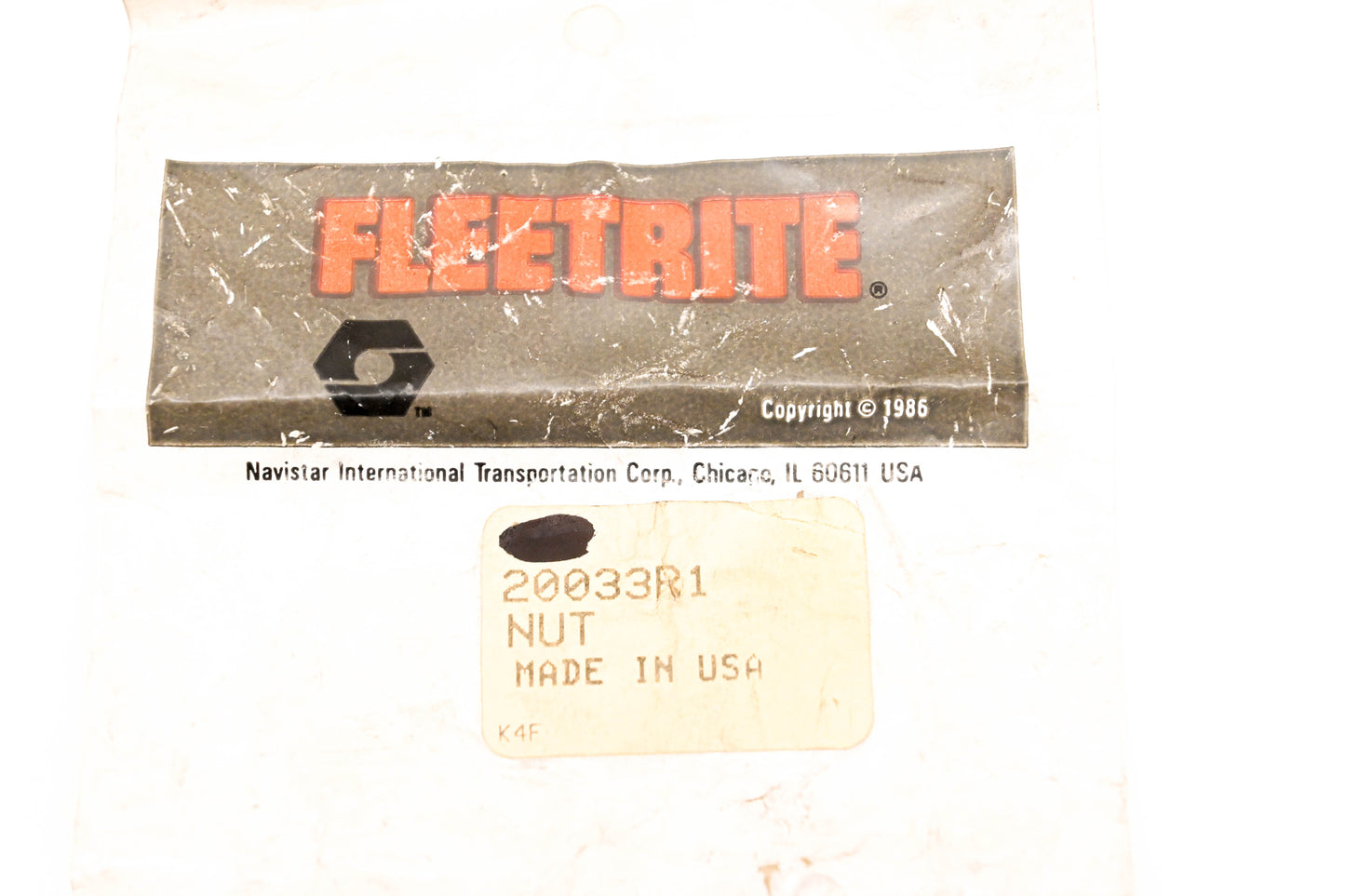 International 20033R1 Nut NOS