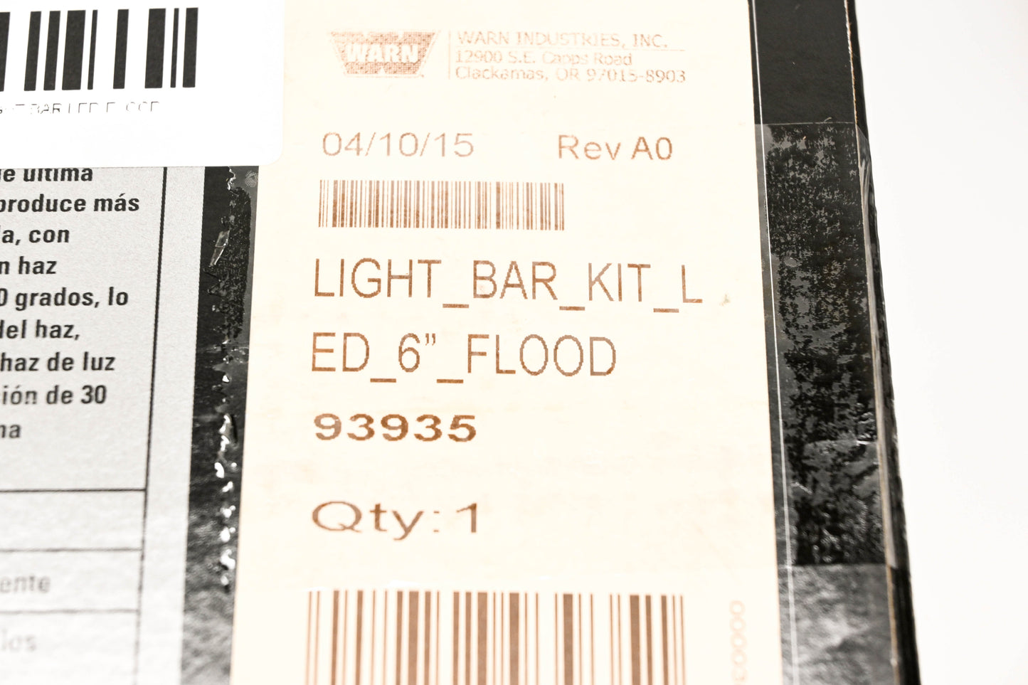 Warn 93935 6" Light Bar Led Flood NOS