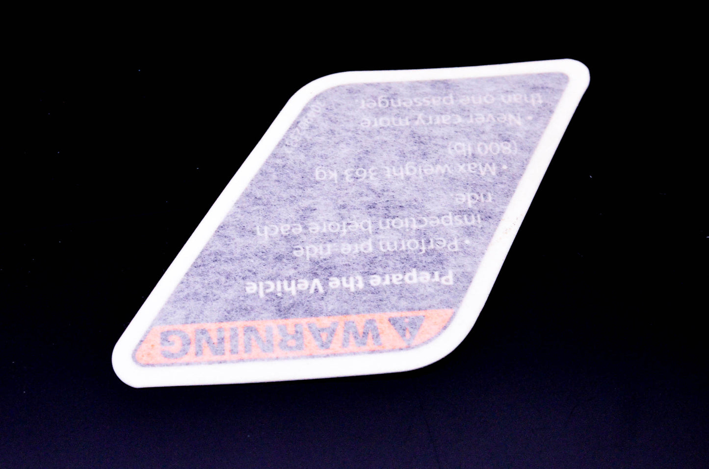 Aftermarket 704902332 Warning Decal NOS