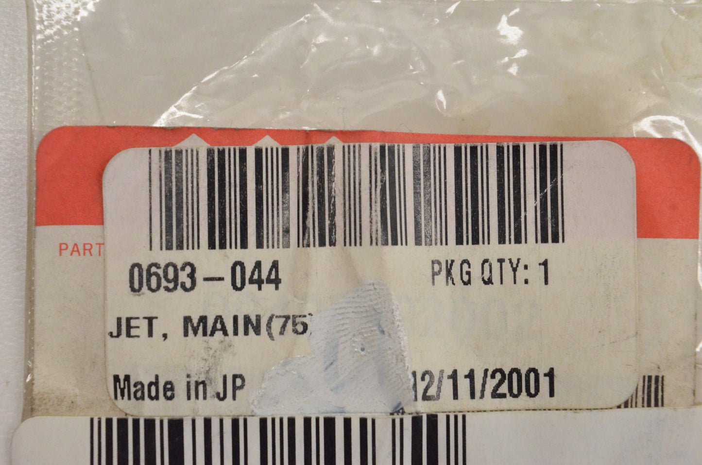New OEM Arctic Cat 0693-044 Main Jet (75) NOS