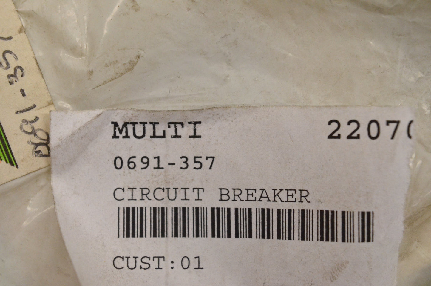 New OEM Arctic Cat 0691-357 Circuit Breaker NOS