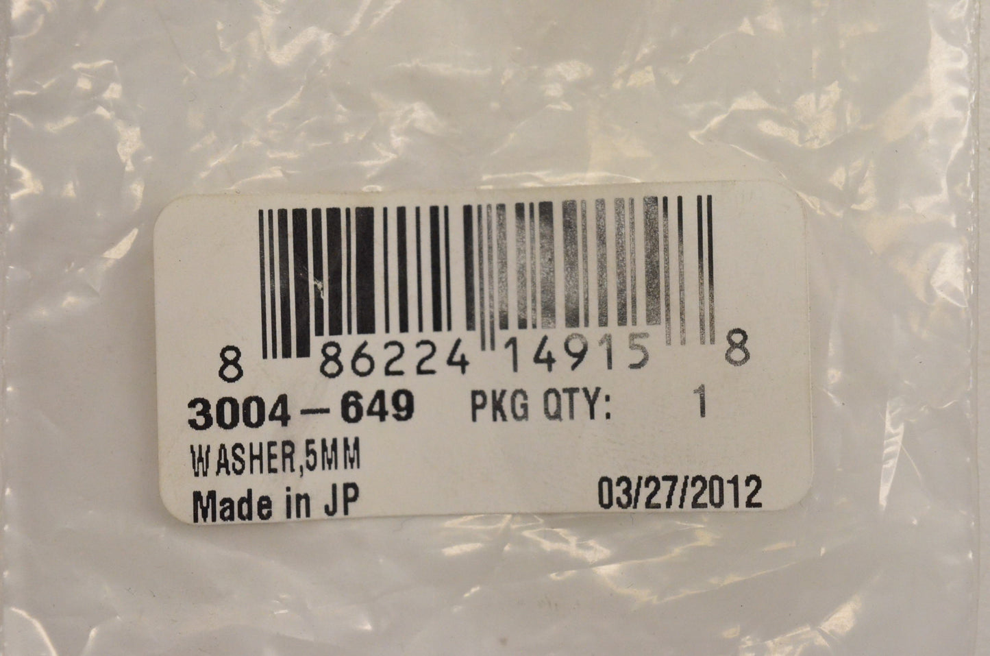 New OEM Arctic Cat 3004-649 Washer 4000G2 4000GD NOS