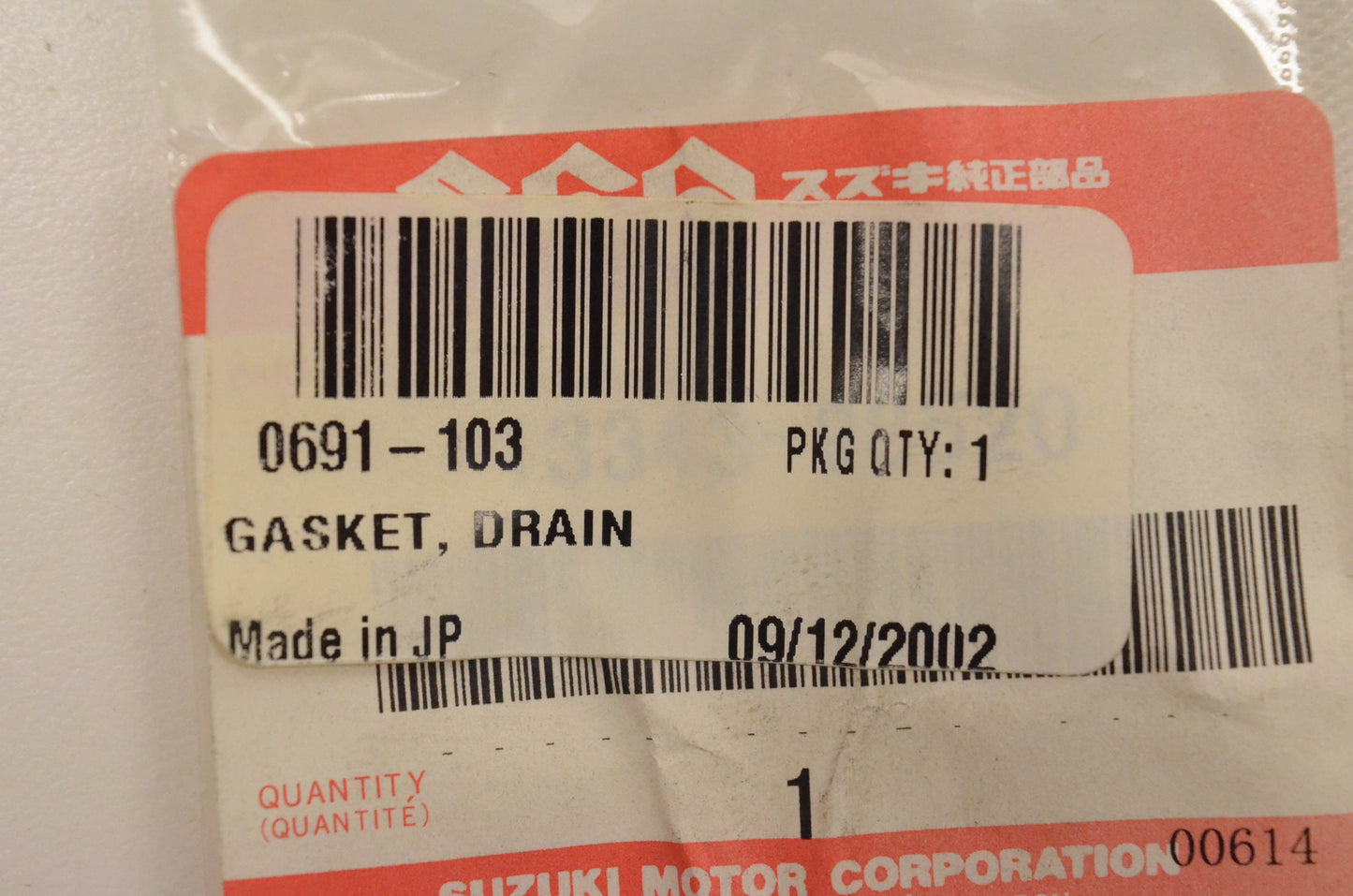 New OEM Arctic Cat 0691-103 Drain Gasket 4000G2 NOS