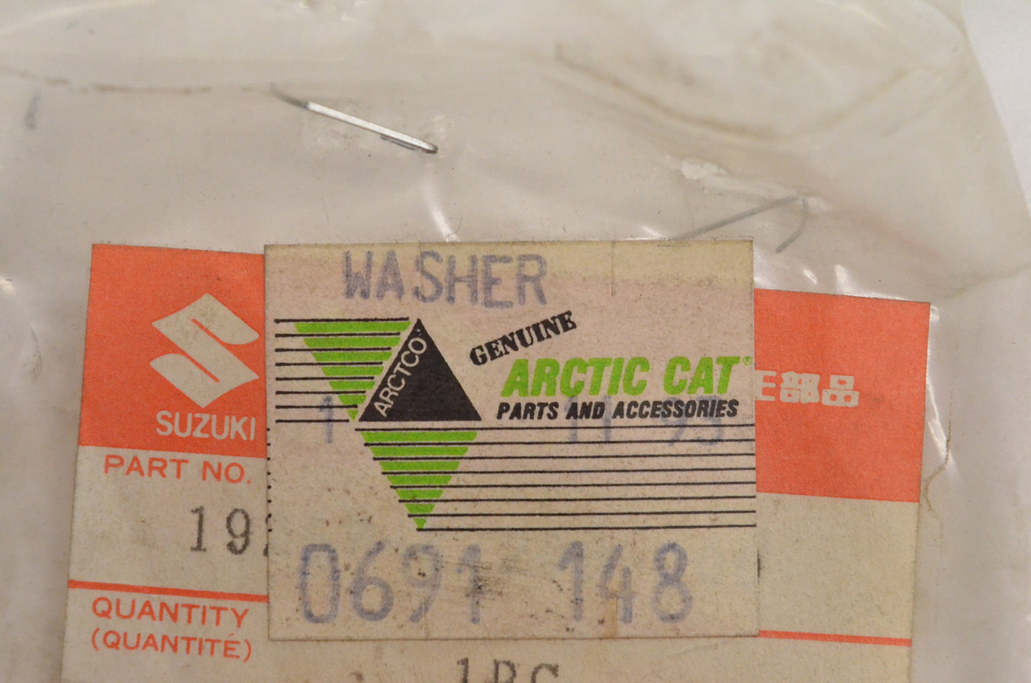 New OEM Arctic Cat Governor Spring Hook Washer 1400G 1800G 2200G 2500G 4000G2 AC7500GD2E Qty 2 NOS
