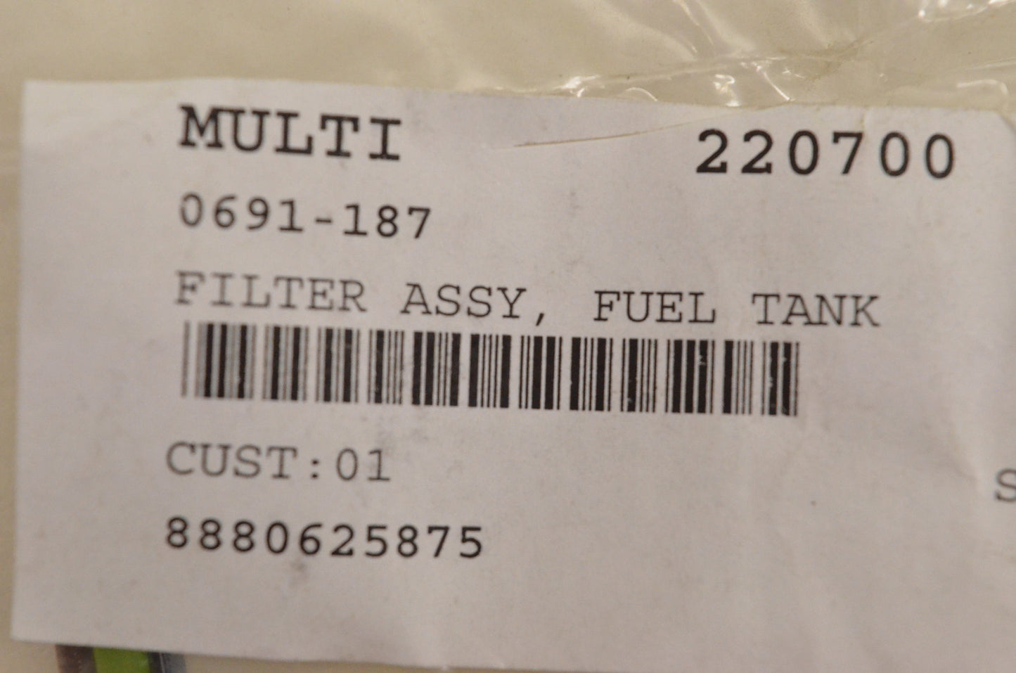 New OEM Arctic Cat Fuel Tank Filter Assembly AC2500GD 1400G 1800G 2200G 2500G 2500GD 4000G2 NOS