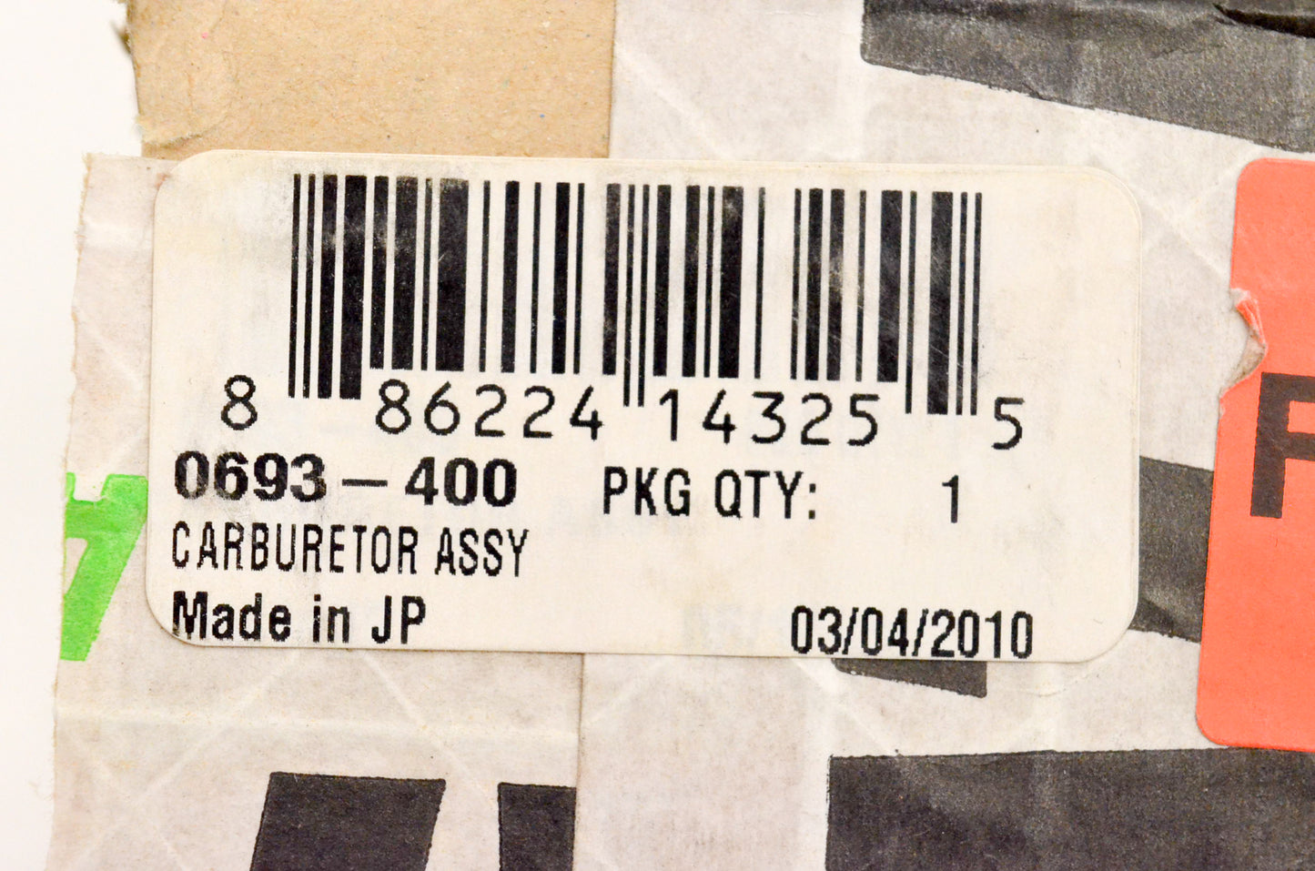 New OEM Arctic Cat 0693-400 Carburetor Assembly 750G NOS