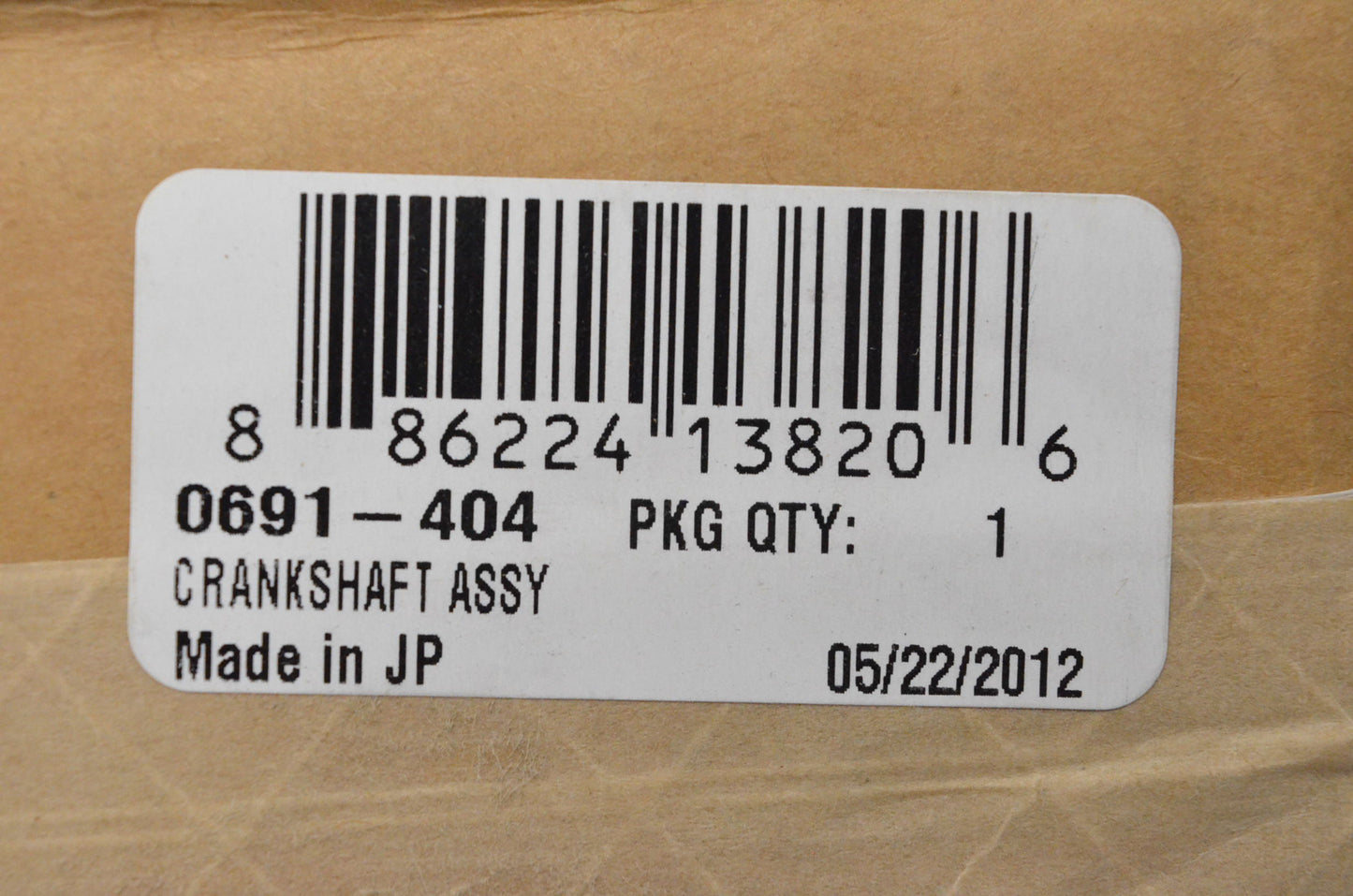 New OEM Arctic Cat 0691-404 Crankshaft Assembly NOS