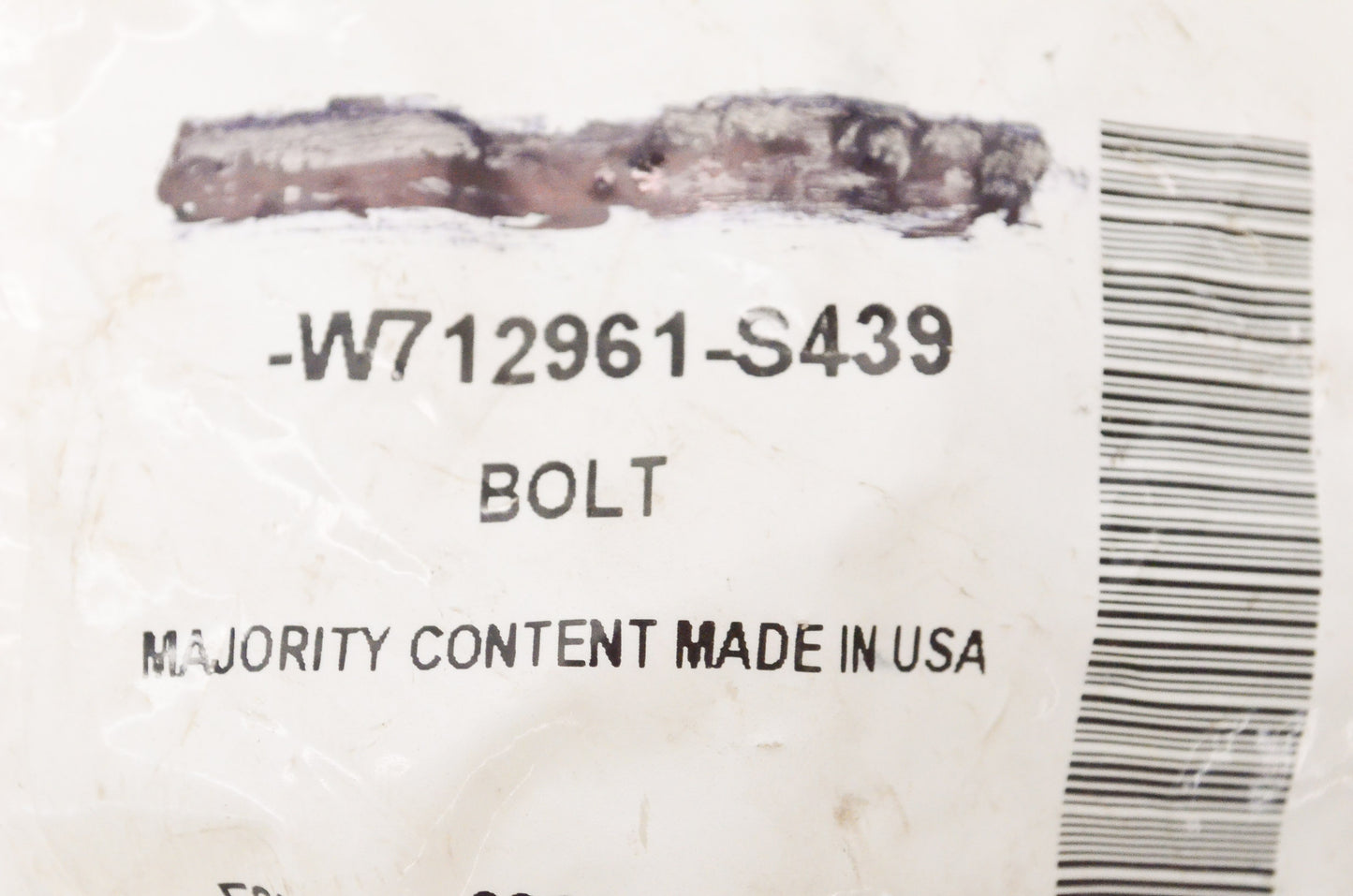 New OEM Ford W712961S439 Bolt NOS