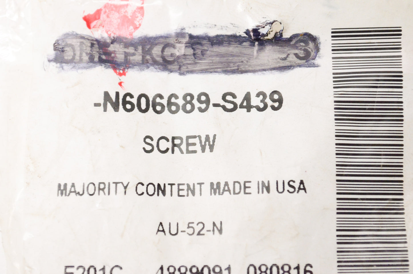 New OEM Ford N606689S439 Bumper Face Bar Mount Bolt NOS