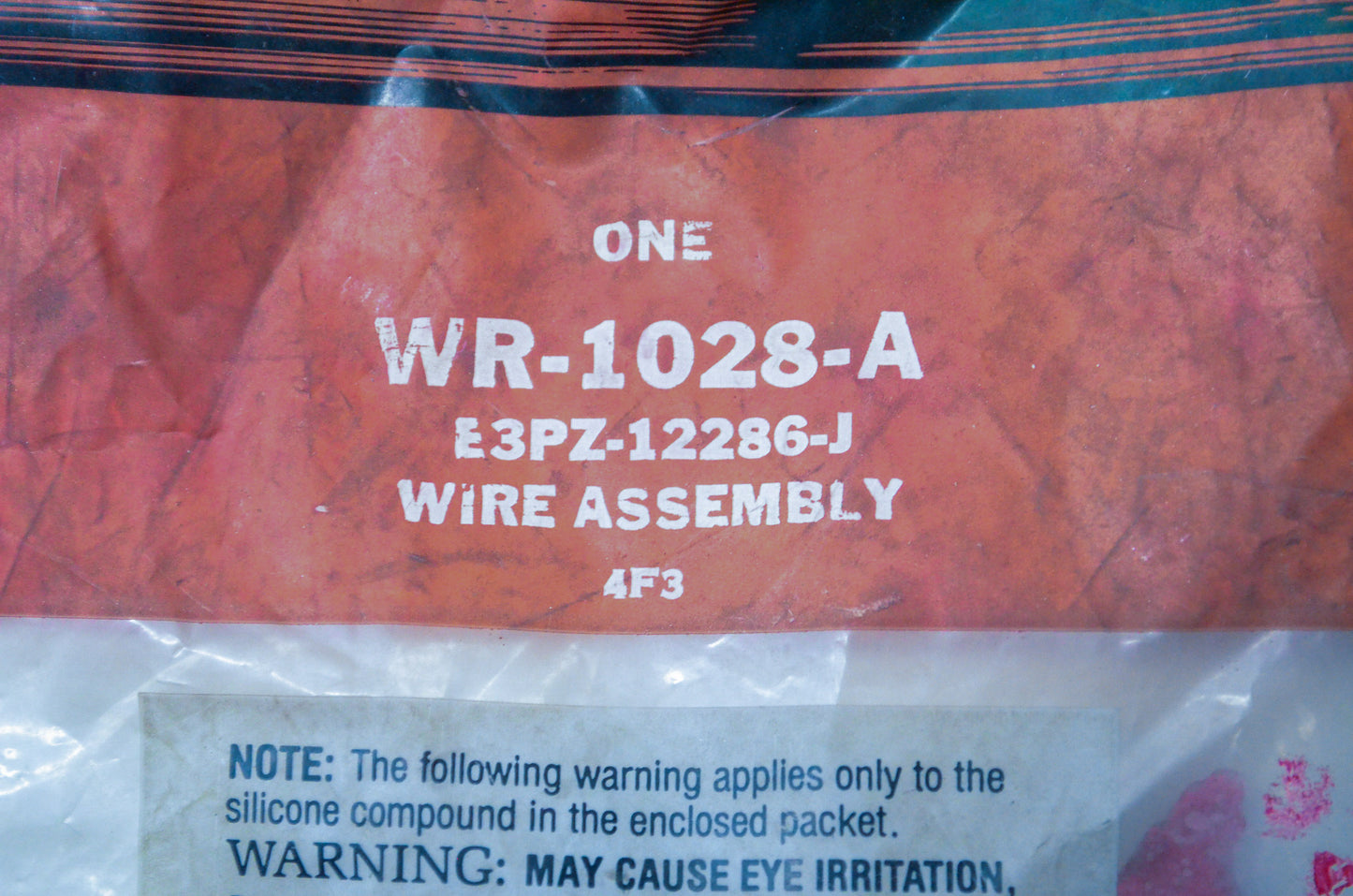 New OEM Ford WR-1028-A, E3PZ12286J Wire Assembly NOS