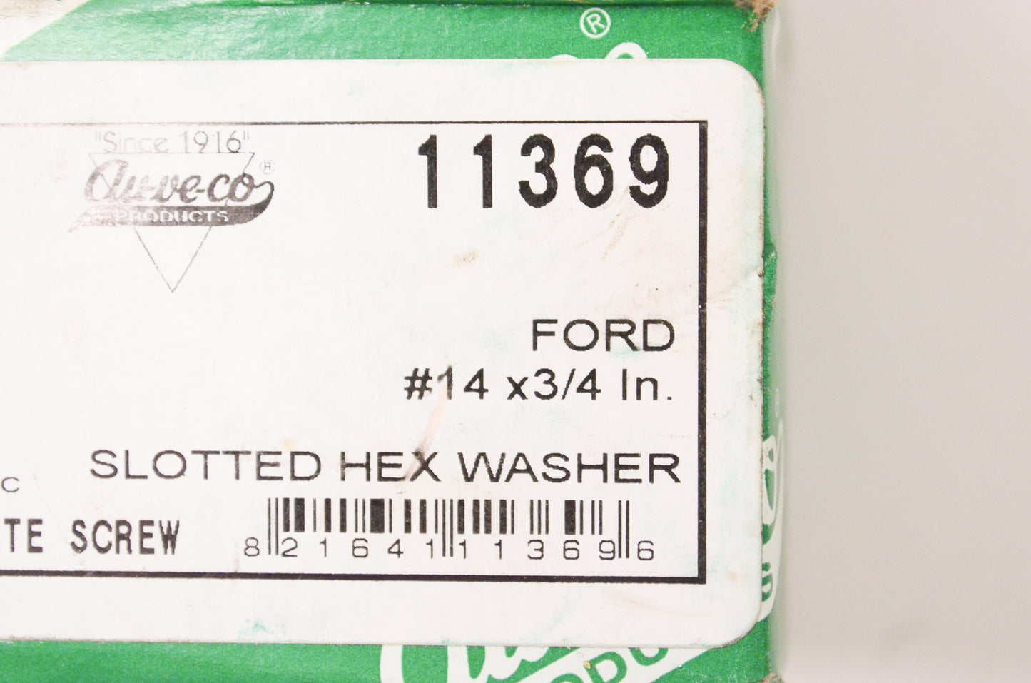 Au-Ve-Co 11369 License Plate Screws Qty 6 NOS