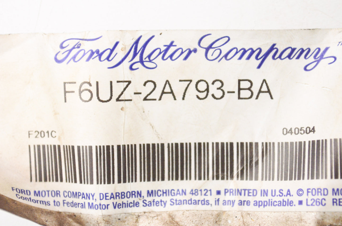 New OEM Ford F6UZ2A793BA Brake Cable NOS