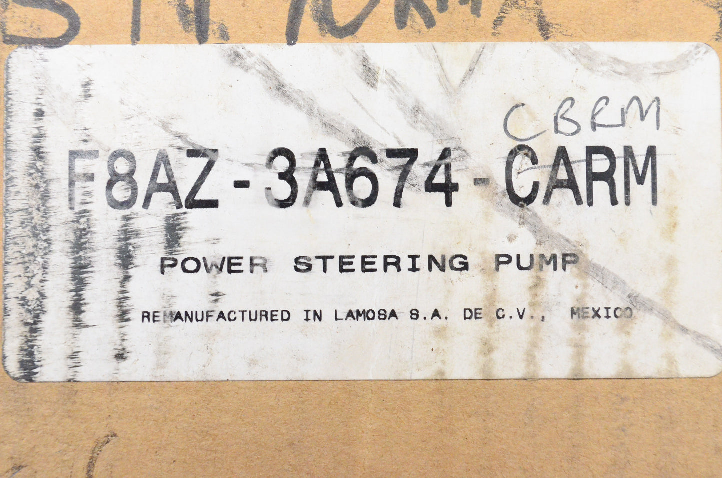 OEM Ford F8AZ-3A674-CARM Reman Power Steering Pump