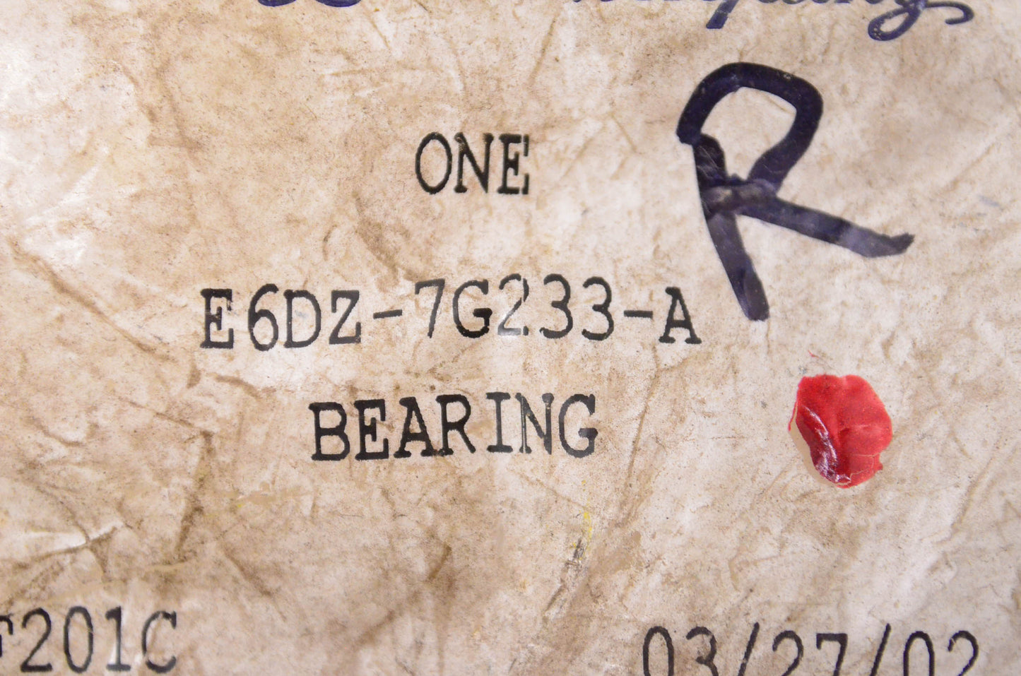 New OEM Ford E6DZ7G233A Bearing NOS