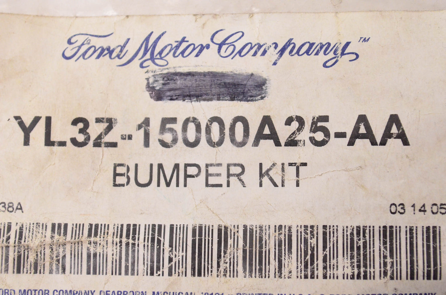 New OEM Ford YL3Z15000A25AA Bumper Kit NOS