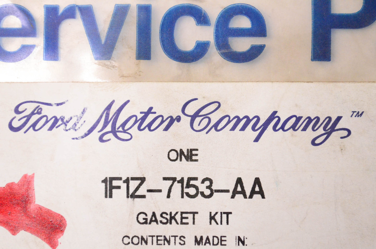 New OEM Ford 1F1Z7153AA, YF1P7F396BA Incomplete Gasket Kit NOS